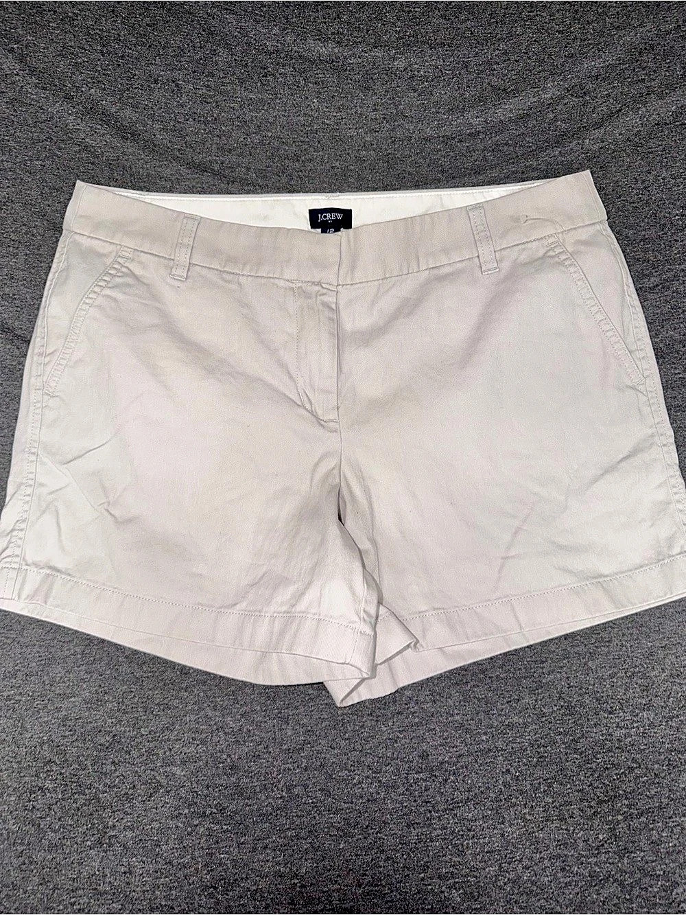 J.Crew Classic Chino Short Women's Bermuda Shorts White Size 12